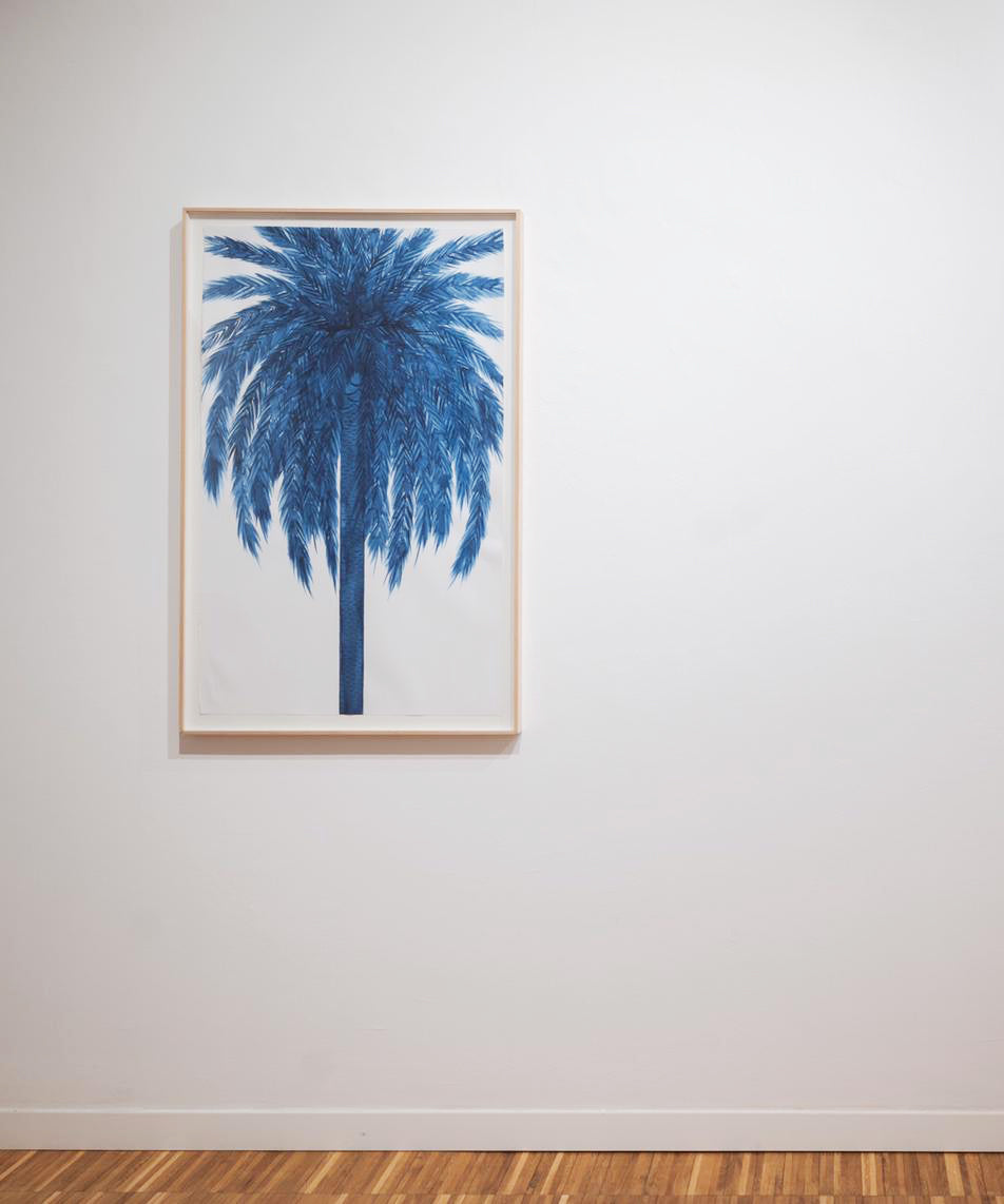 Emilia Faro - Blue Palm (100x61 cm)