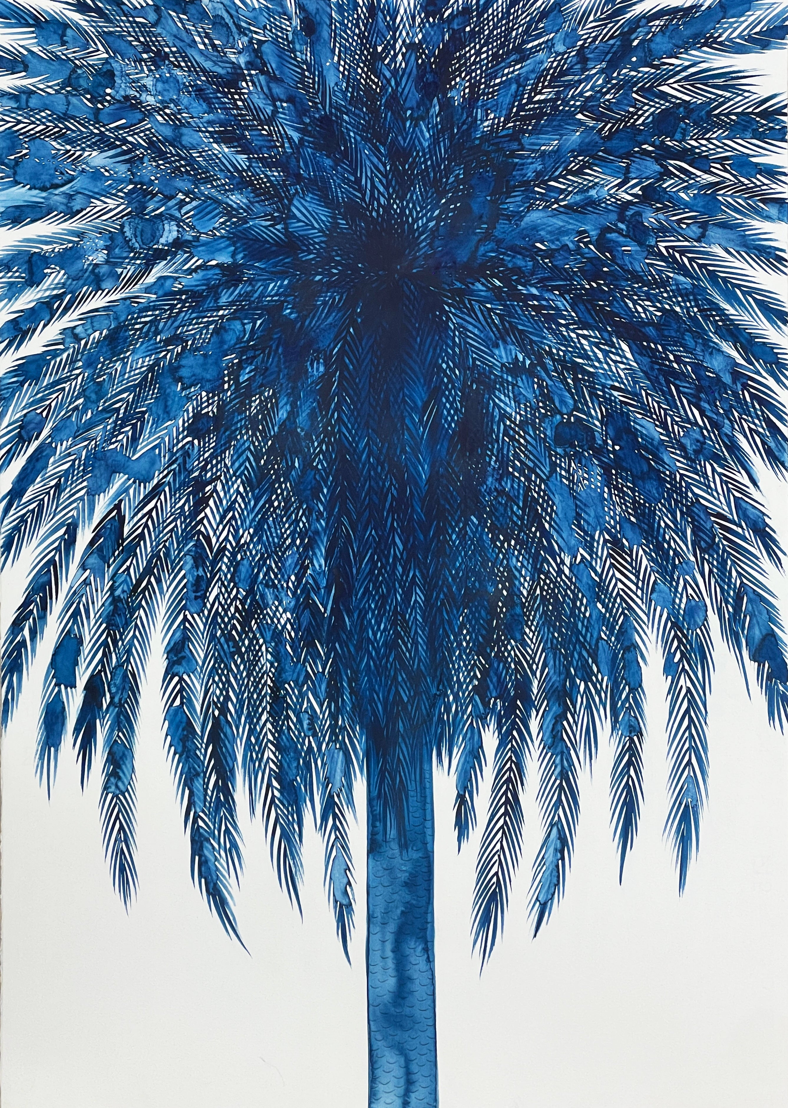 Emilia Faro - Blue Palm (100x71 cm)