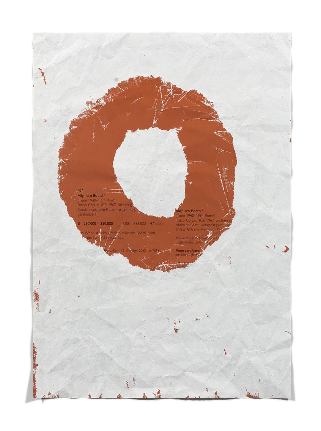 Cake (A. Boetti) by Jacopo Prina